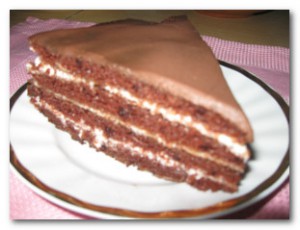 Торт шоколадный на кефире
